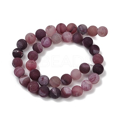 Natural Druzy Agate Beads Strands G-NH0024-A09-10mm-1