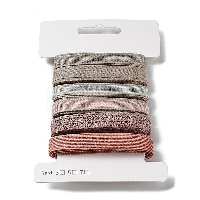 18 Yards 6 Styles Polyester Ribbon SRIB-C001-C02-1