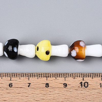 Handmade Lampwork Beads Strands LAMP-N028-13-1