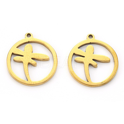 PVD Vacuum Plating 304 Stainless Steel Pendants STAS-N092-40G-1