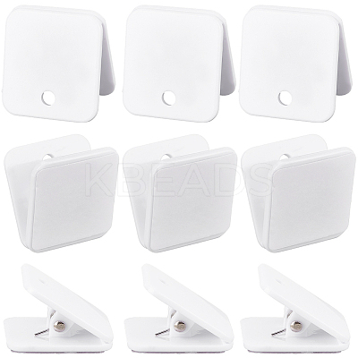Square Acrylic Self-Adhesive Hanging Spring Clips AJEW-WH20011-56C-1