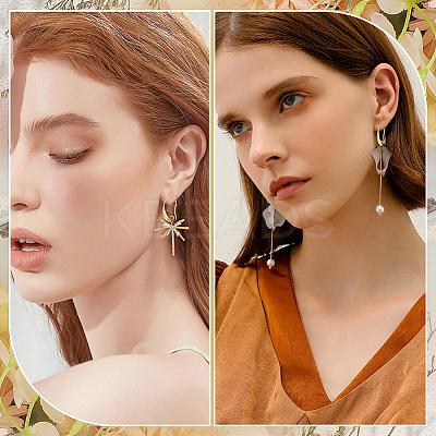 Brass Earring Hooks KK-ME0003-66-1