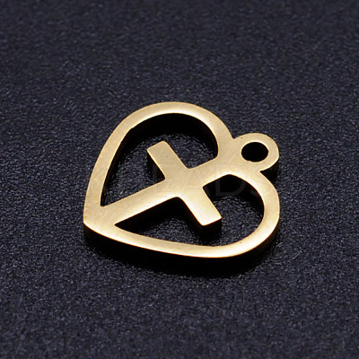 201 Stainless Steel Hollow Charms STAS-Q201-JN318-2-1