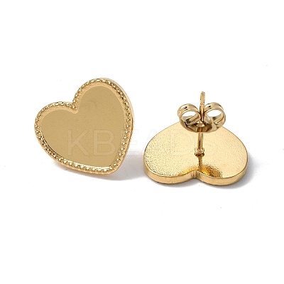 Ion Plating(IP) 304 Stainless Steel Stud Earring Findings STAS-F286-17G-1