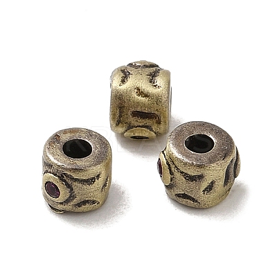Tibetan Style Rack Plating Brass Beads KK-Q805-41AB-1