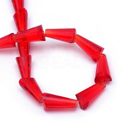 Transparent Glass Bead Strands GLAA-R170-4x8-01N-1