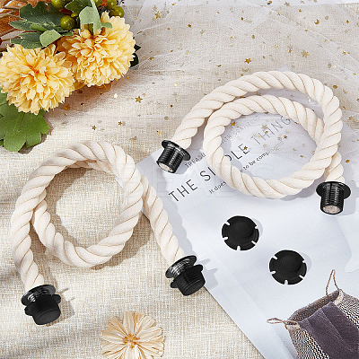 Practical Twisted Cotton Rope Bag Handle FIND-WH0116-34A-1
