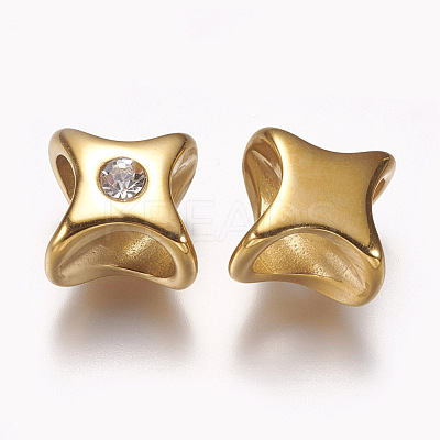 304 Stainless Steel Slide Charms STAS-I082-01G-1