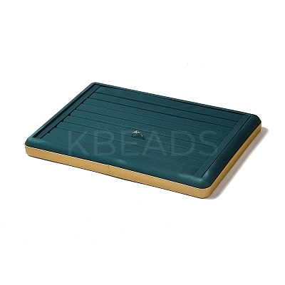 8-Slot PU Leather Finger Ring Display Tray Stands VBOX-C003-09B-1