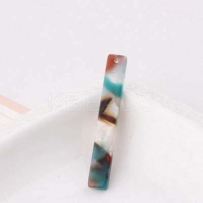 Resin Pendants FIND-WH0097-54B-1