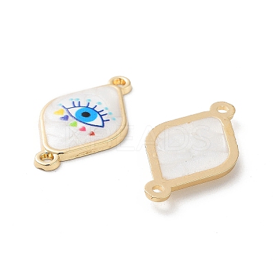 Rack Plating Alloy Enamel Connector Charms FIND-C050-12B-02G-1