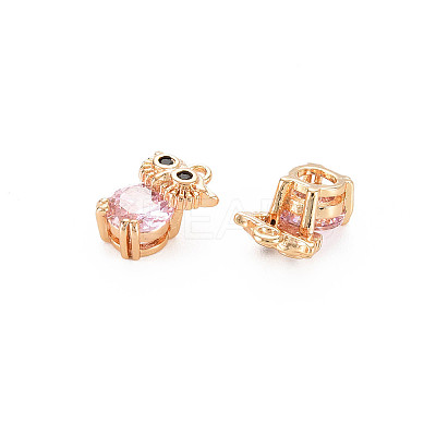 Brass Rhinestone Charms KK-S364-238G-1