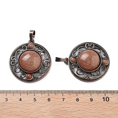 Synthetic Goldstone Pendants G-Q158-03A-R16-1