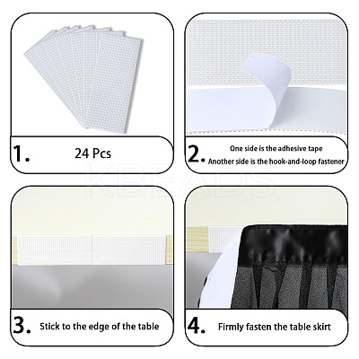 Polyester Table Skirt AJEW-WH20022-20G-1