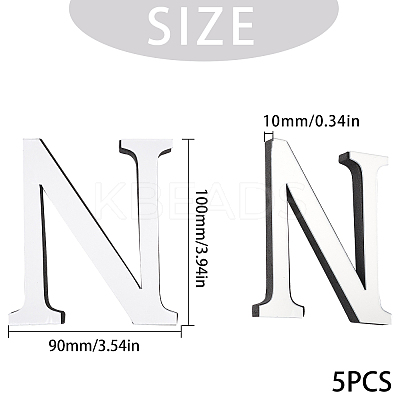 Acrylic Mirror Wall Stickers Decal DIY-CN0001-13A-N-1