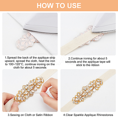 3Pcs 3 Colors Hotfix Rhinestone AJEW-FG0002-58-1