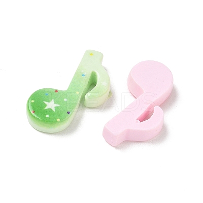 Printed Opaque Resin Cabochons RE-CBABBBE-01-1