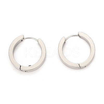 Tarnish Resistant 304 Stainless Steel Huggie Hoop Earrings X-EJEW-O087-09G-P-1