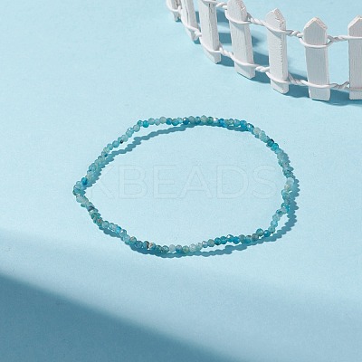 Natural Apatite Beaded Stretch Bracelet BJEW-JB08484-06-1