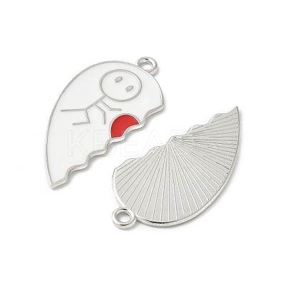 Alloy Enamel Split Pendants FIND-H047-05P-01-1