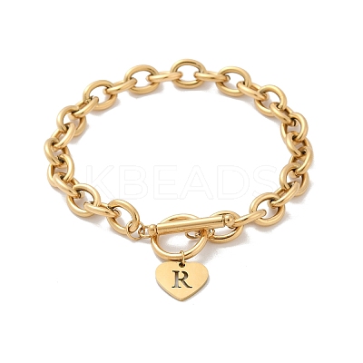 Golden 304 Stainless Steel Charm Bracelets LS-NJEW-K284-01G-R-1
