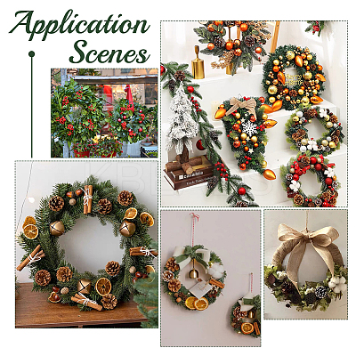 8Pcs 4 Styles Wreath Frames for Crafts WOOD-FG0001-33-1