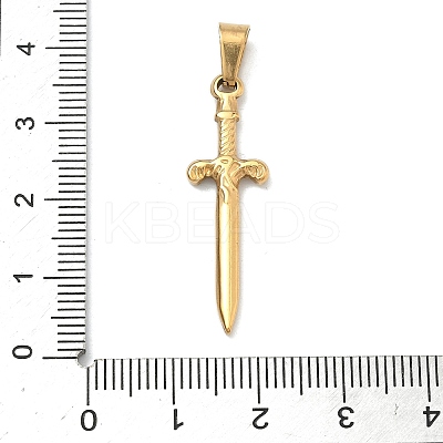 304 Stainless Steel Pendants STAS-F336-08G-1