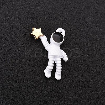 Baking Paint Alloy Pendants PALLOY-R136-05-1
