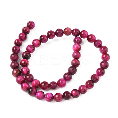 Grade AB Natural Tiger Eye Beads Strands LS-G-F591-18-6mm-05-1