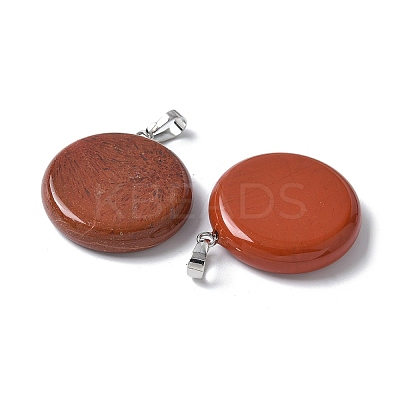 Natural Red Jasper Pendants G-A259-04P-05-1