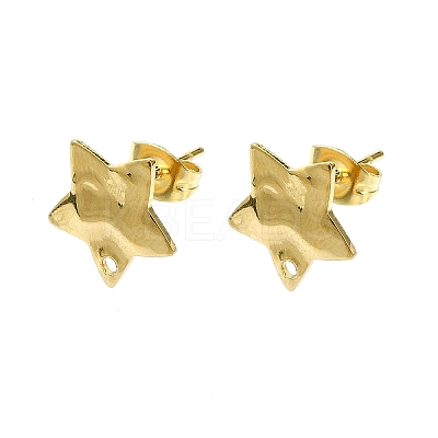 304 Stainless Steel Stud Earring Findings X-STAS-L024-003G-09-1