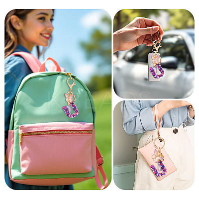 Resin Butterfly Pendant Keychains KEYC-TAC0034-03U-1