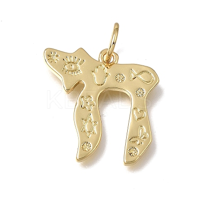 Brass Pendants KK-C262-23G-1