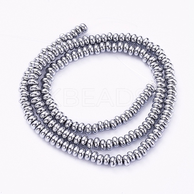 Non-magnetic Synthetic Hematite Beads Strands X-G-G826-02P-4mm-1