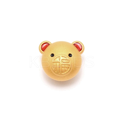 Frosted Alloy Beads PALLOY-WH0094-09-1