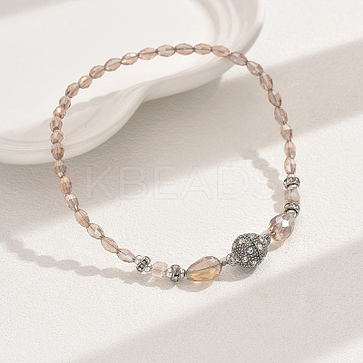 AB Color Glass & Alloy Beaded Anklets for Women HD5357-1-1