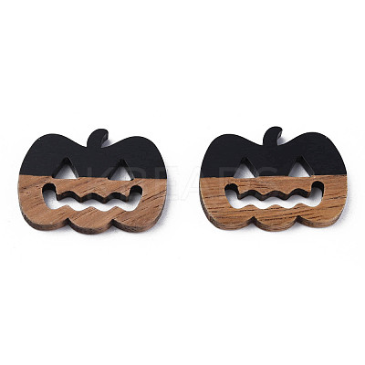 Resin & Walnut Wood Filigree Joiners RESI-N025-025-B02-1