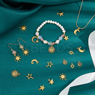 100Pcs 10 Style Tibetan Style Alloy Pendants FIND-FH0008-21-1