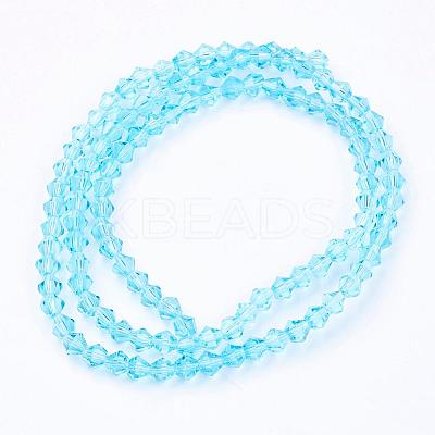 Imitation Austrian Crystal 5301 Bicone Beads GLAA-S026-06-1