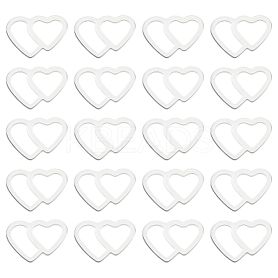 120Pcs Valentine's Day 304 Stainless Steel Linking Rings STAS-ME0002-23-1