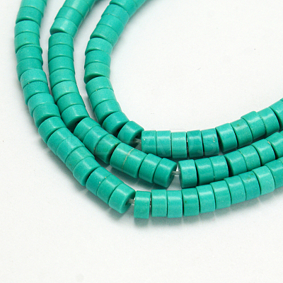 Synthetic Turquoise Beads Strands TURQ-G110-5x3mm-09-1