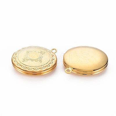 Brass Locket Pendants KK-S356-684-1