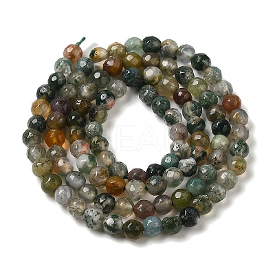 Natural Moss Agate Beads Strands G-H302-A03-01-1