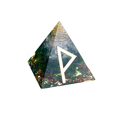 Orgonite Pyramid Resin Display Decorations DJEW-PW0006-03U-1