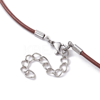 Natural Citrine Round Pendant Necklaces NJEW-JN04478-04-1