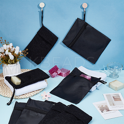 10Pcs 2 Styles Oxford Cloth & Nylon Waterproof Zipper Bags ABAG-OC0001-17-1