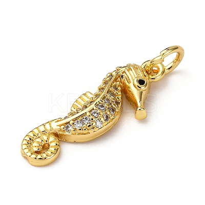 Brass Micro Pave Cubic Zirconia Pendants KK-A265-10A-01G-1