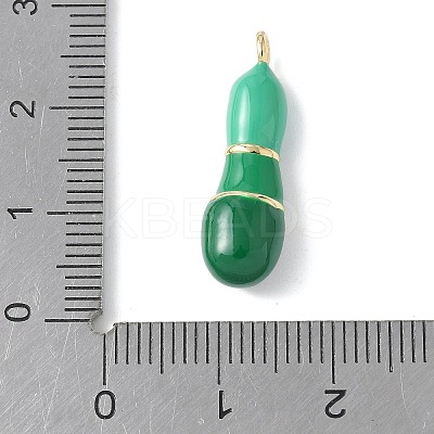 Brass Enamel Pendants KK-E093-03G-I-01-1