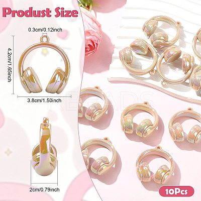 UV Plating Opaque Acrylic Pendants SACR-FZC0001-001I-1