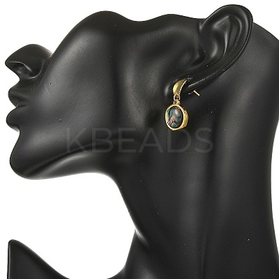 304 Stainless Steel Dangle Stud Earring for Women EJEW-JE07347-1